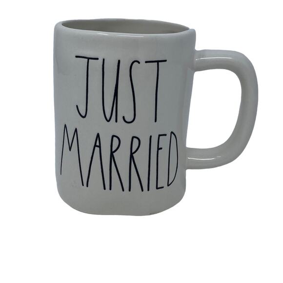 Rae Dunn Other - Rae Dunn Farmhouse Kitchen Home Decor JUST MARRIED White Ceramic Coffee Mug